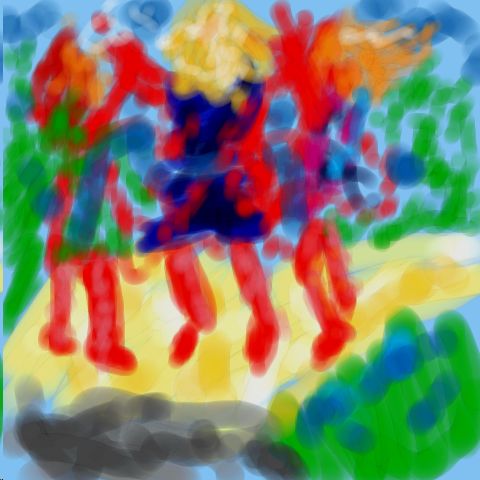 Wildly Dancing Children