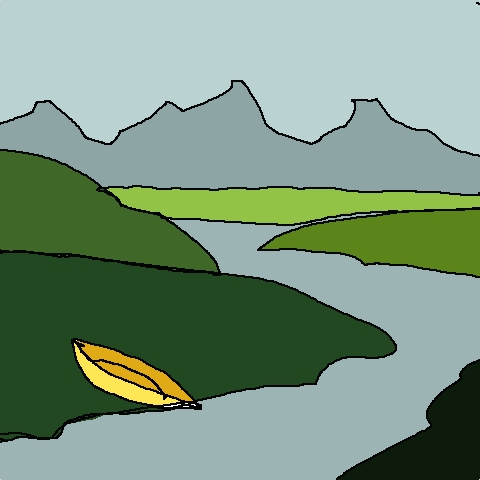 canoe (5 strokes)