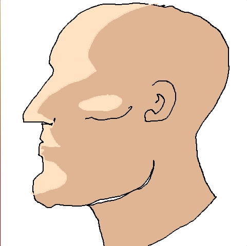 cheek (5 strokes)