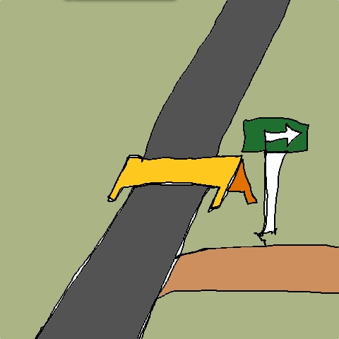 detour (5 strokes)