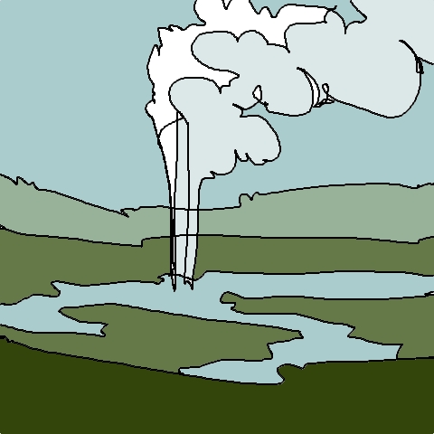 geyser (5 strokes)