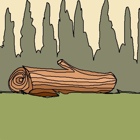 log (5 strokes)