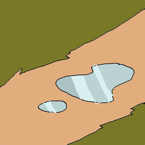 puddle (5 strokes)