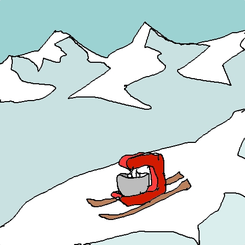 skiing, mixer (connections)