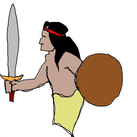 warrior (5 strokes)