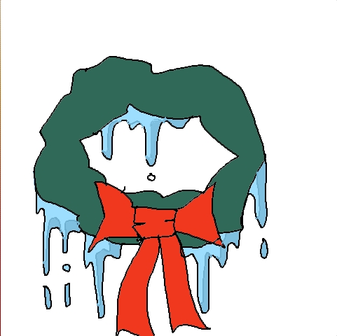 wet, wreath