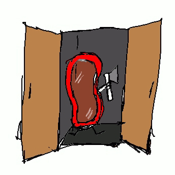 Hackfleisch, Schrank