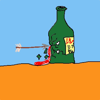 Alkohol, Pfeilspitze