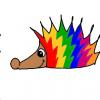 farbig