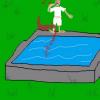 Beruf, beißen, Schwimmbad