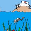 hospital, diver, celery